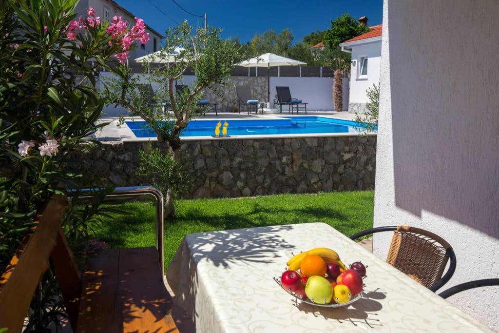 Adria-Holiday House With A Private Pool In Krk Kornić Exterior foto